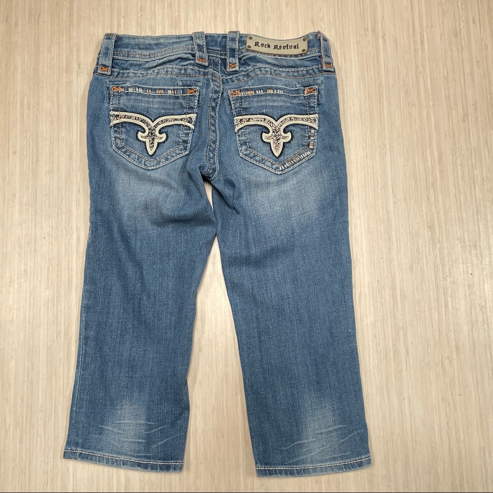 Women’s Rock Revival Angela Capri Size 26 Denim Jean